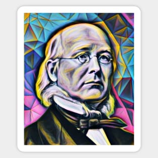 Horace Greeley Portrait | Horace Greeley Artwork 2 Sticker